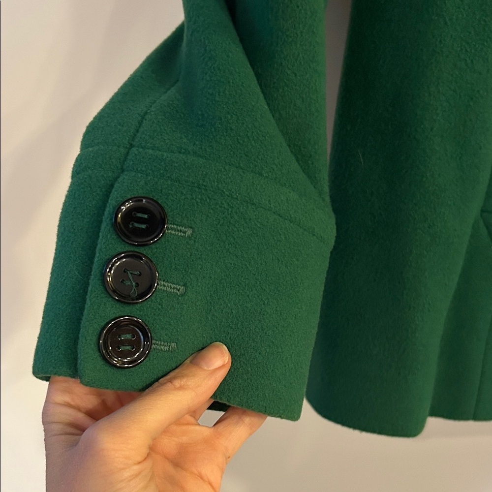Tommy Hilfiger Classic Green Pea Coat - Women’s Size 4 - Picture 5 of 12